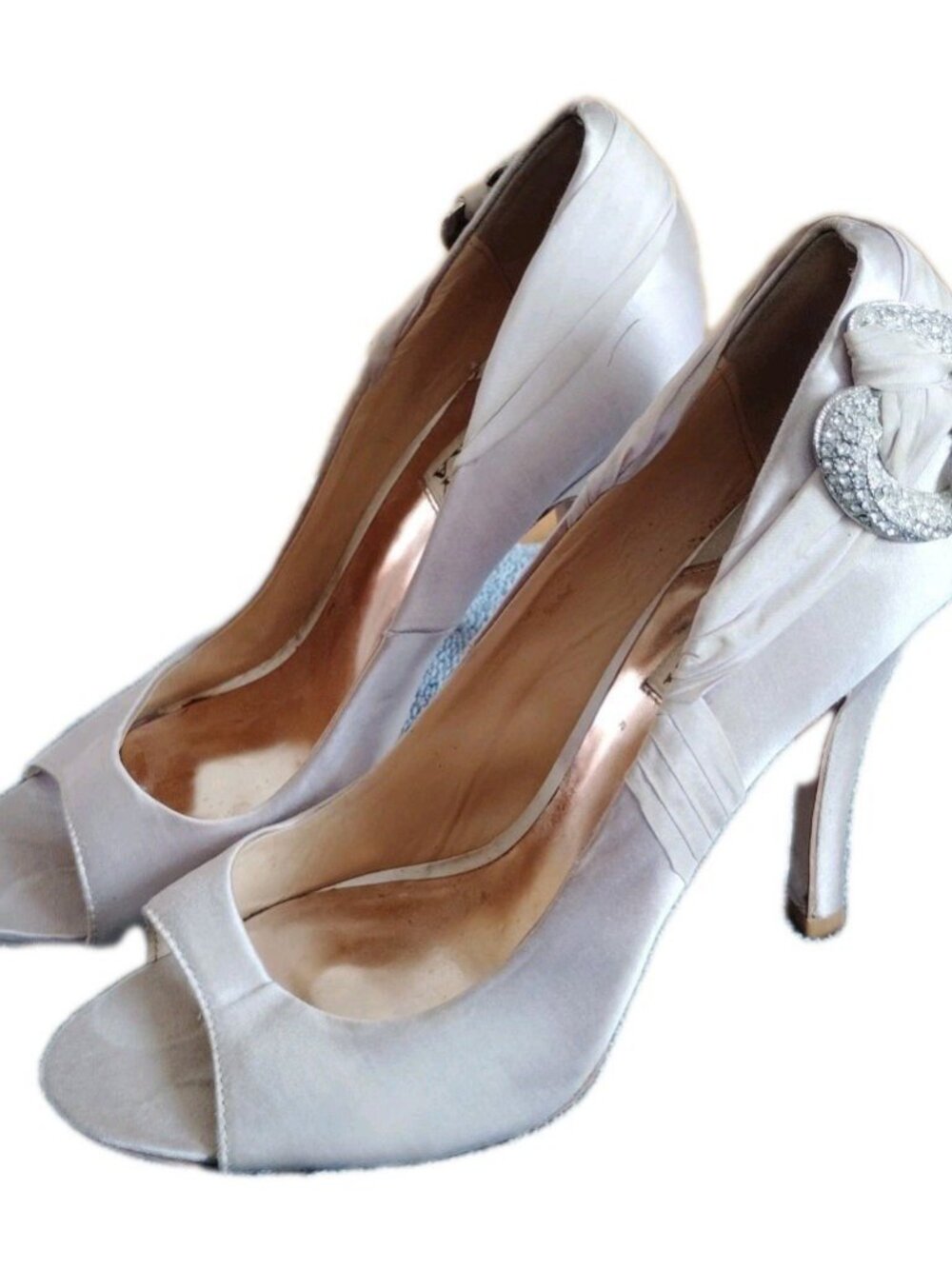 Badgley Mischka Embellished Open-toe Pump Size 8M